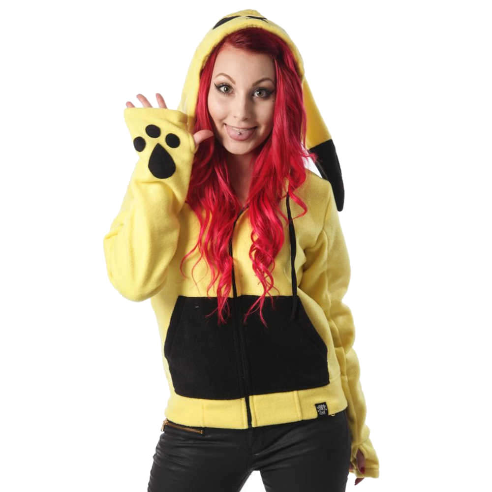 Cupcake Cult - STRIKER Hoodie - Yellow/Black